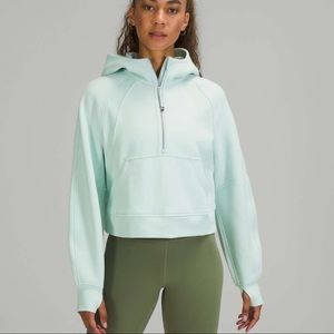 Lululemon Scuba Oversized Half Zip Delicate Mint XL/XXL